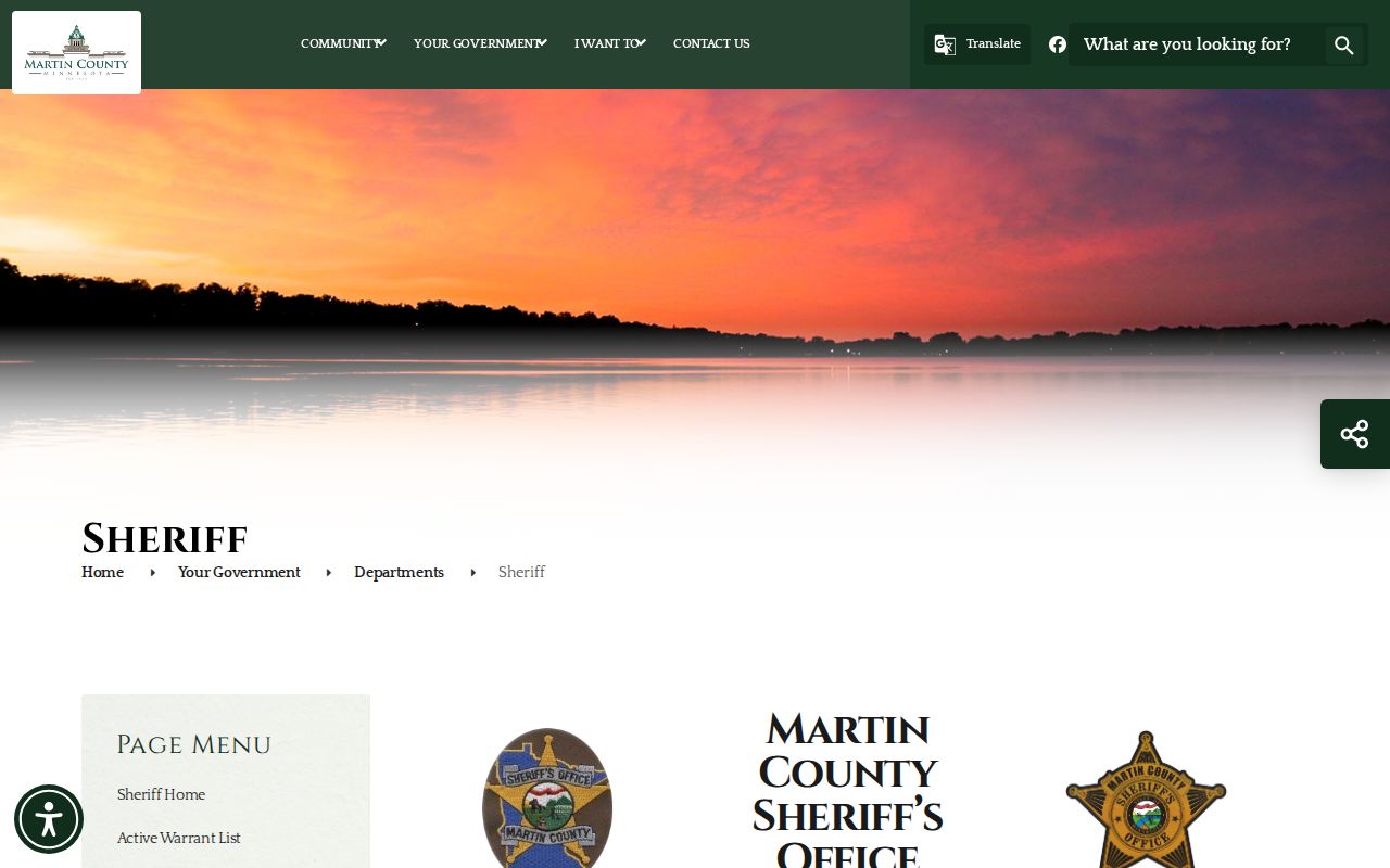 Martin County Sheriff booking and jail records source